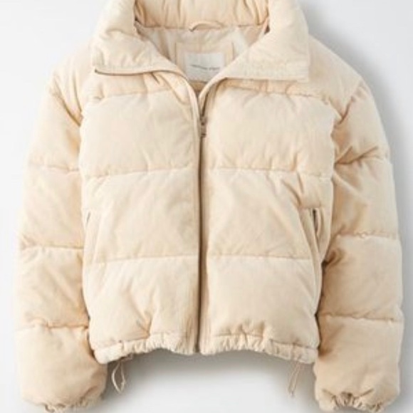 puffer coat cream
